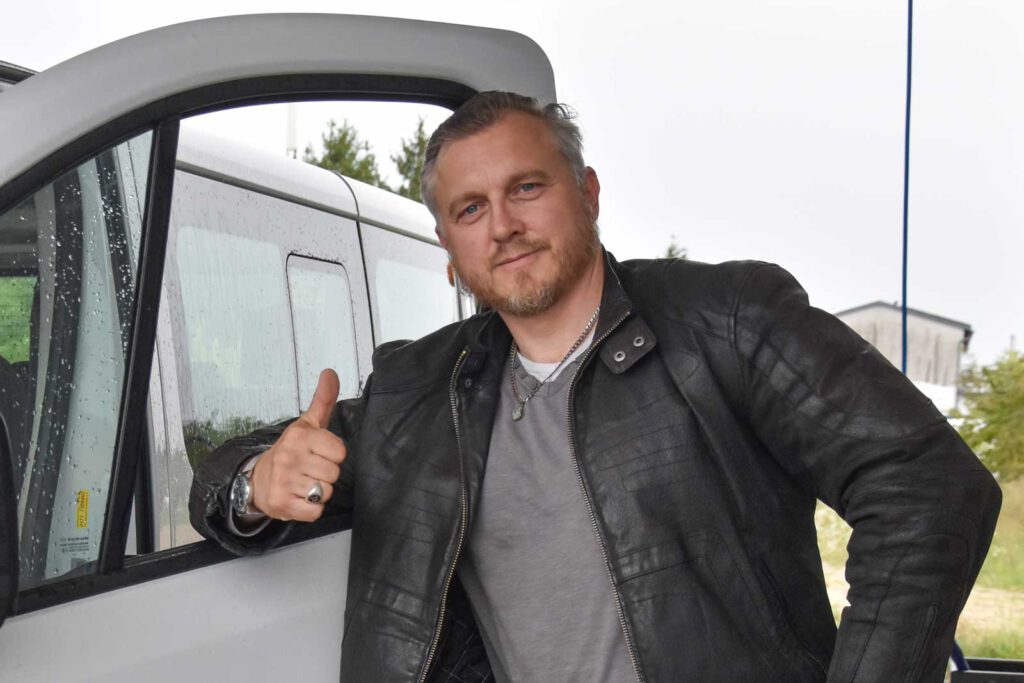 Porträt von Sebastian Gabriel Majewski, Inhaber von City-Taxi
